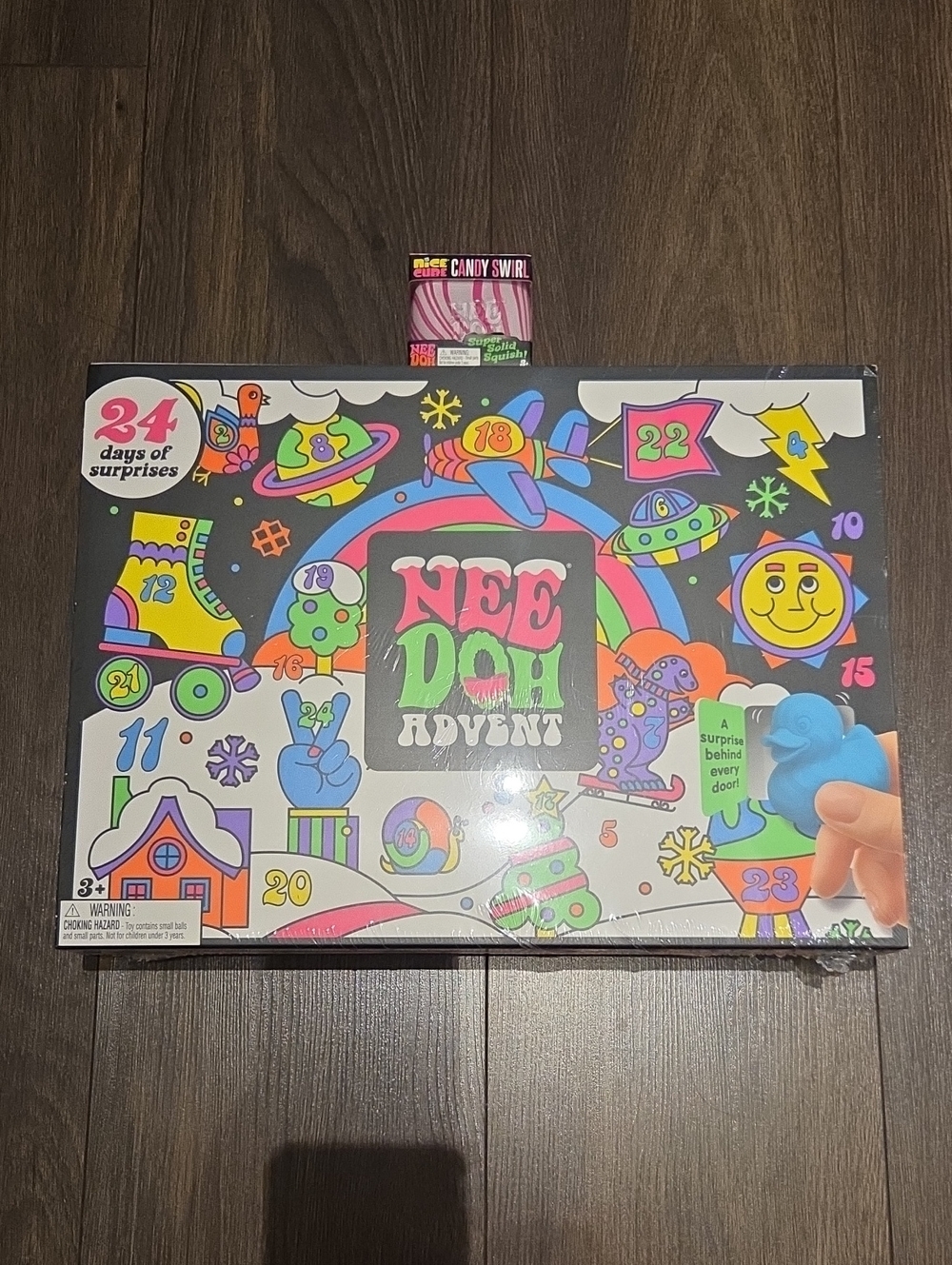Needoh Advent Calendar Bundle Candy Swirl Squish Nee Doh Nice Cube Schylling